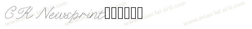 CK Newsprint字体转换